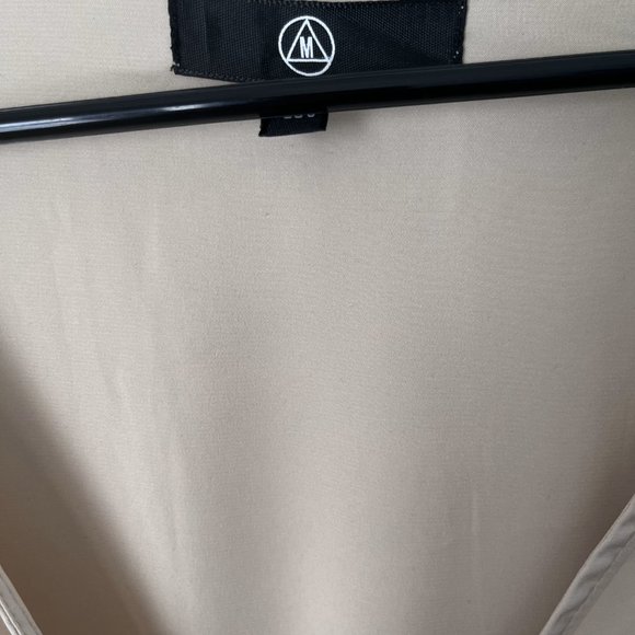 Missguided Cream Satin Tie Front Top size 8 - Picture 6 of 9